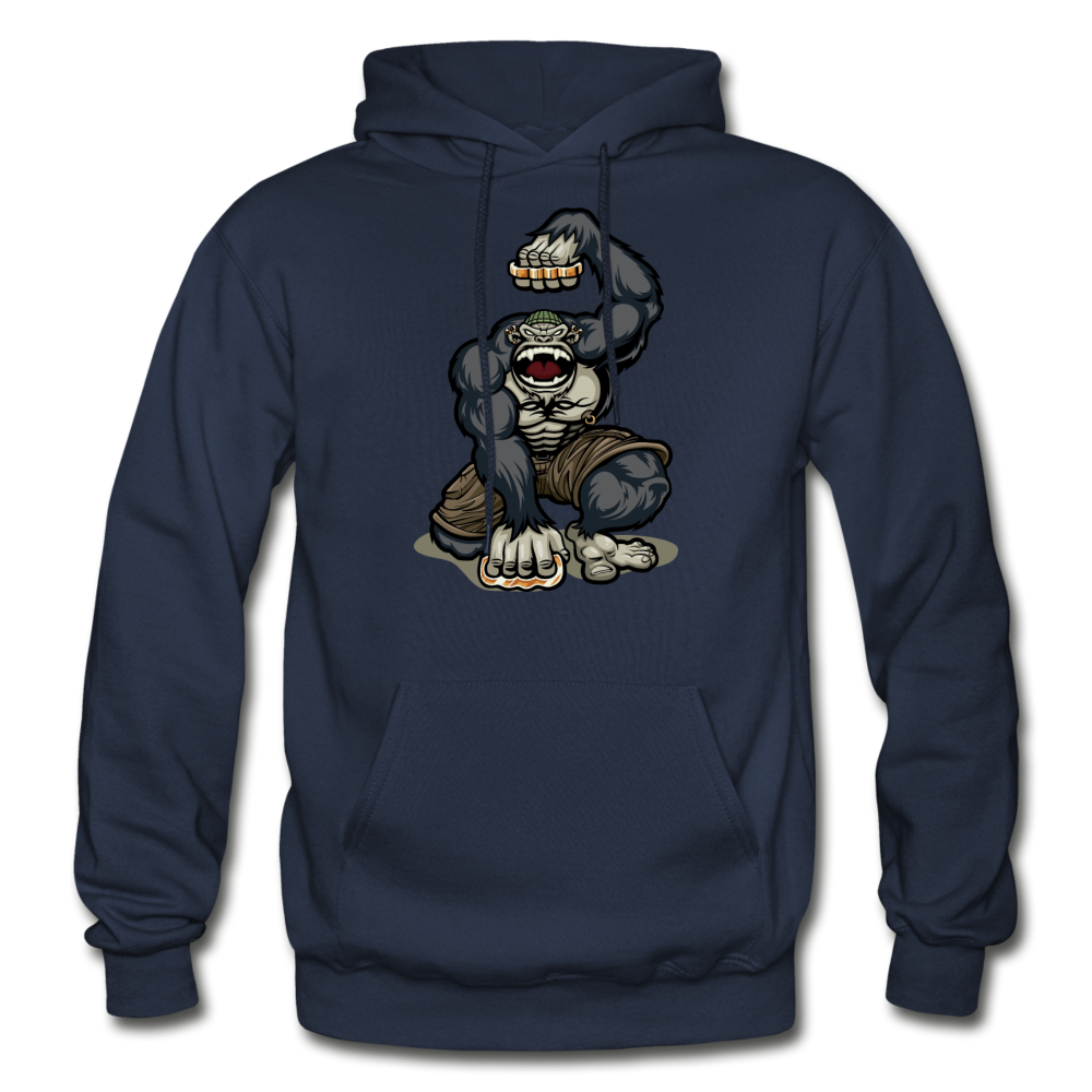 Gorilla Brass Knuckles Hoodie - navy