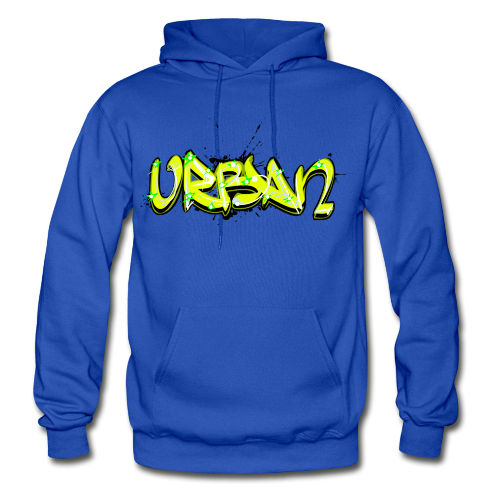 Urban Graffiti Hoodie - royal blue