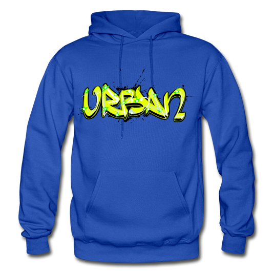 Urban Graffiti Hoodie - royal blue
