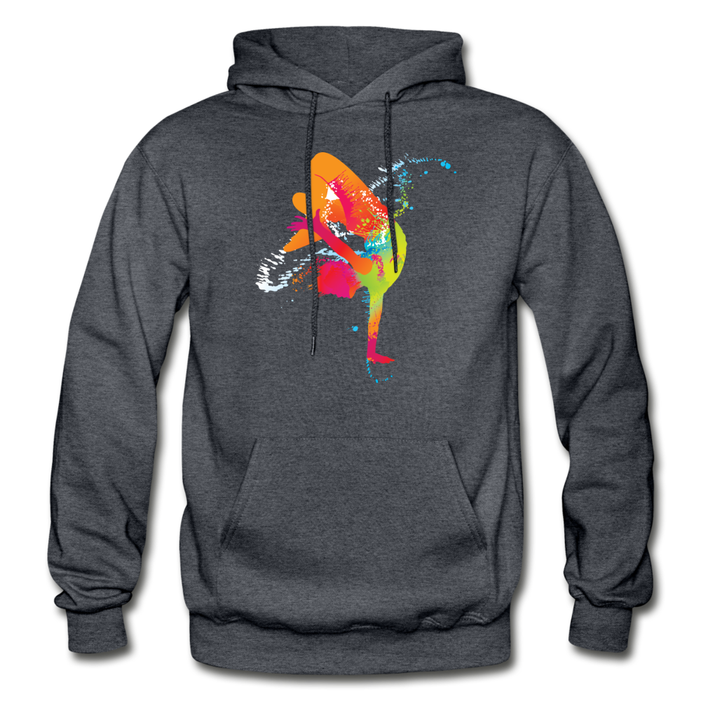 Colorful Abstract B-Boy Dancer - charcoal gray