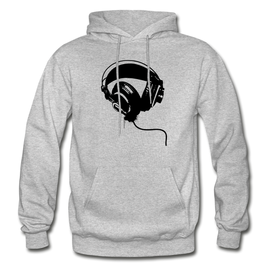 Black & White Headphones - heather gray