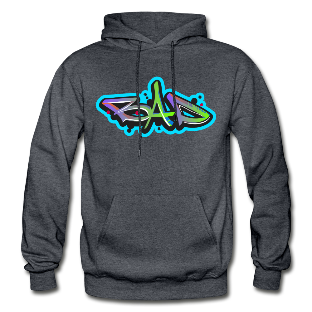 Bad Graffiti Hoodie - charcoal gray