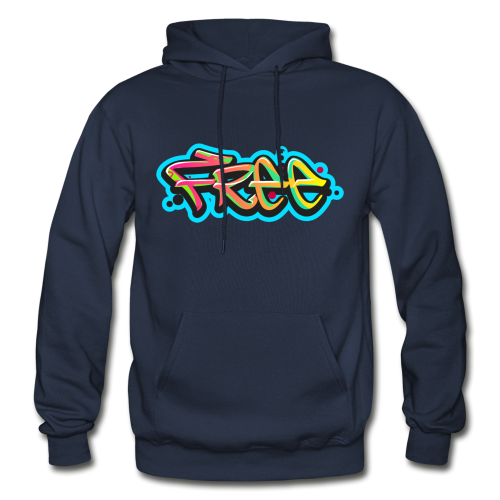 Free Graffiti Hoodie - navy