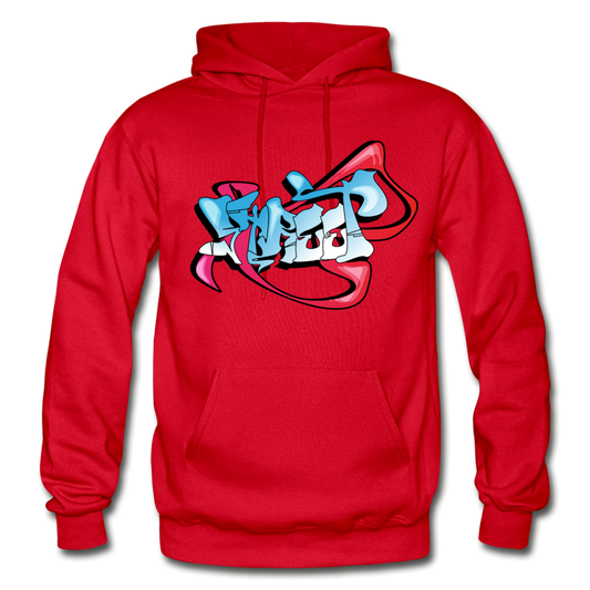 Street Art Graffiti Hoodie - red
