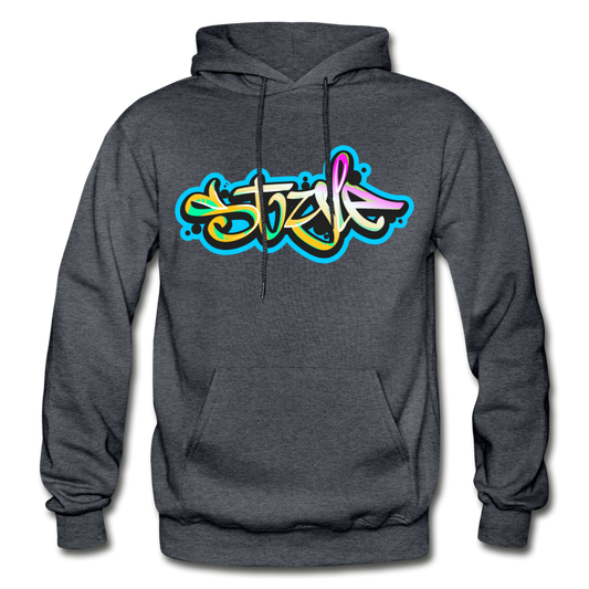 Style Graffiti Hoodie - charcoal gray