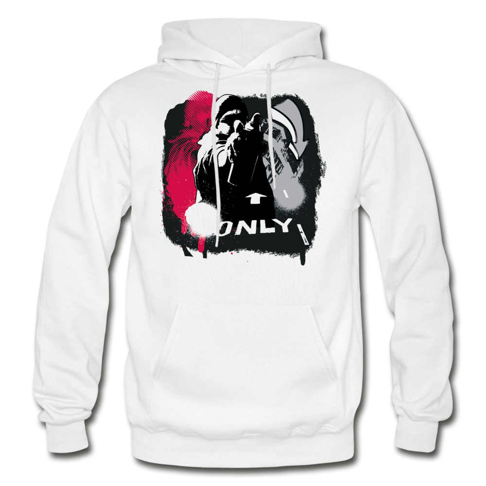 Abstract Graffiti Artist Hoodie - white