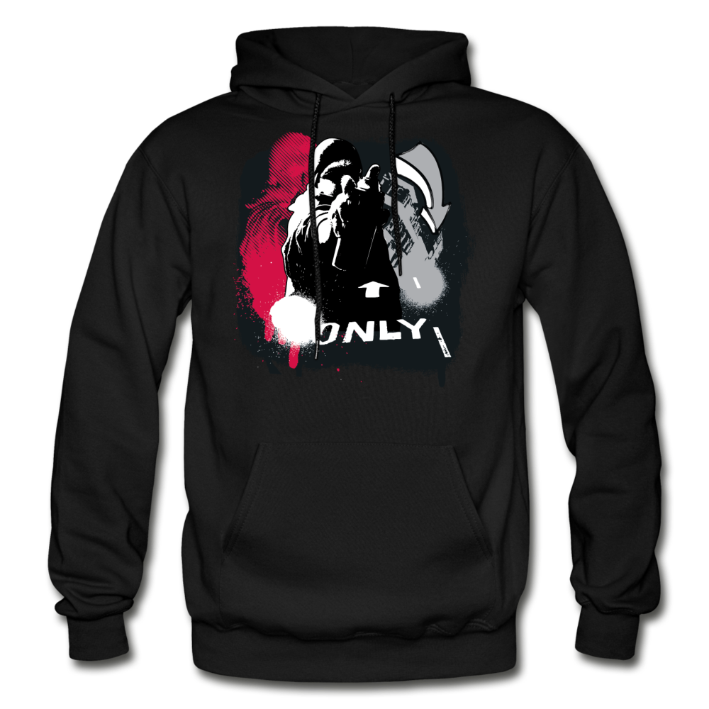 Abstract Graffiti Artist Hoodie - black