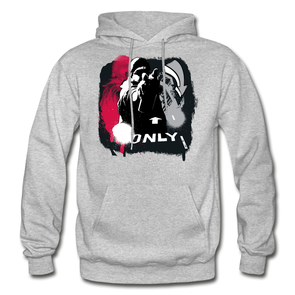 Abstract Graffiti Artist Hoodie - heather gray