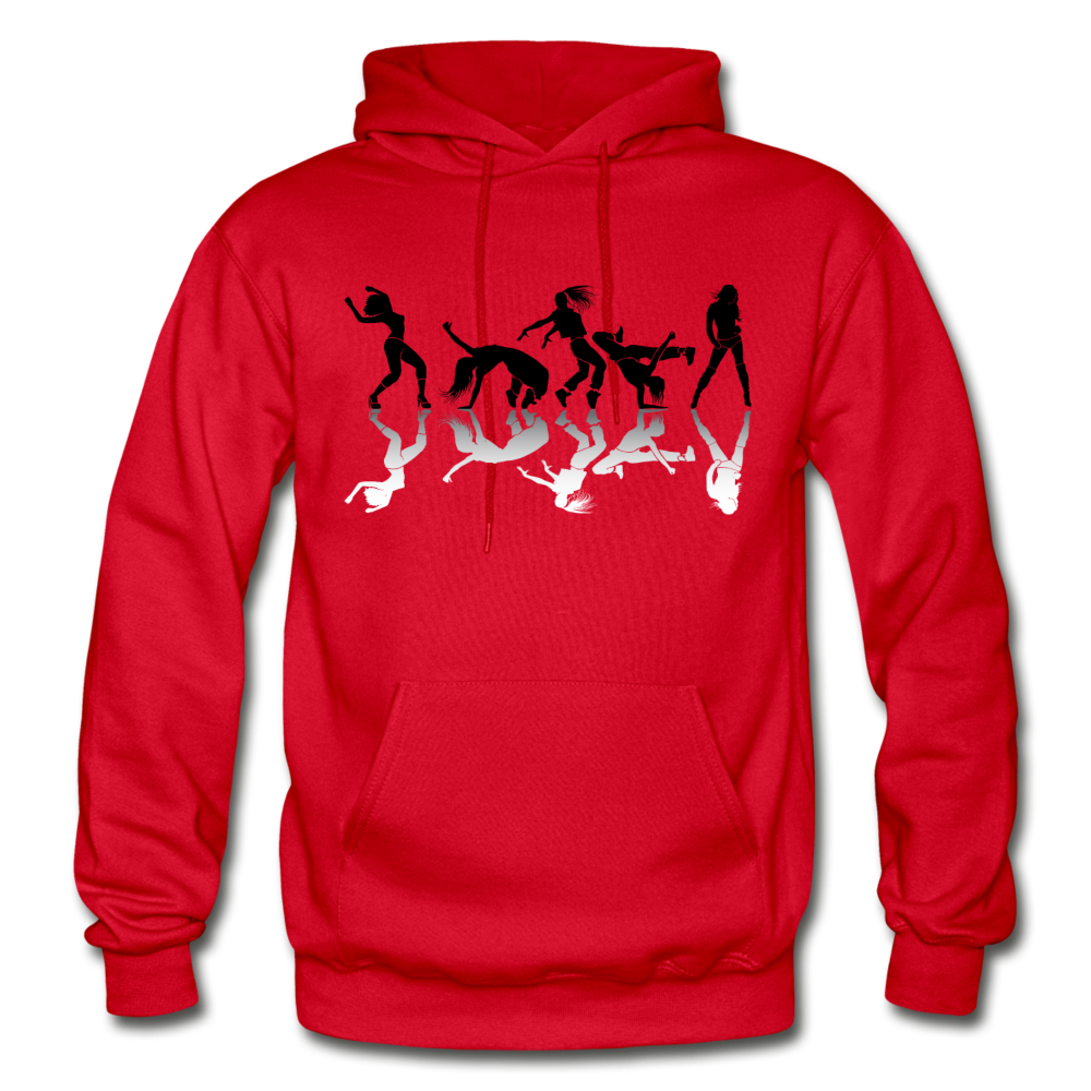 Dancing Silhouettes Hoodie - red