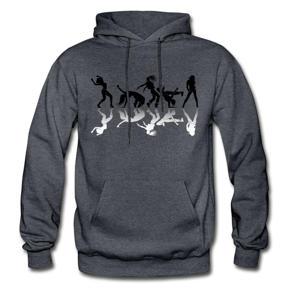 Dancing Silhouettes Hoodie - charcoal gray