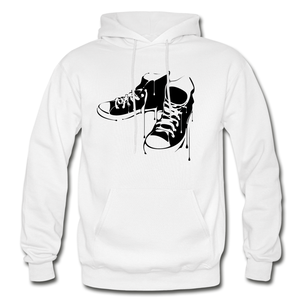 Black & White Chucks Sneakers Hoodie - white