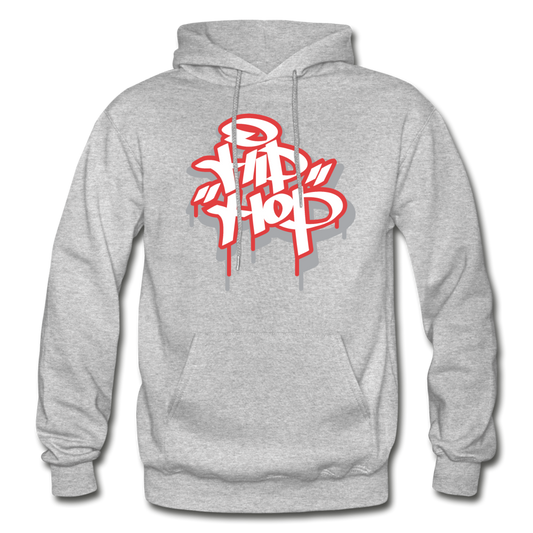 Hip Hop Graffiti Hoodie - heather gray