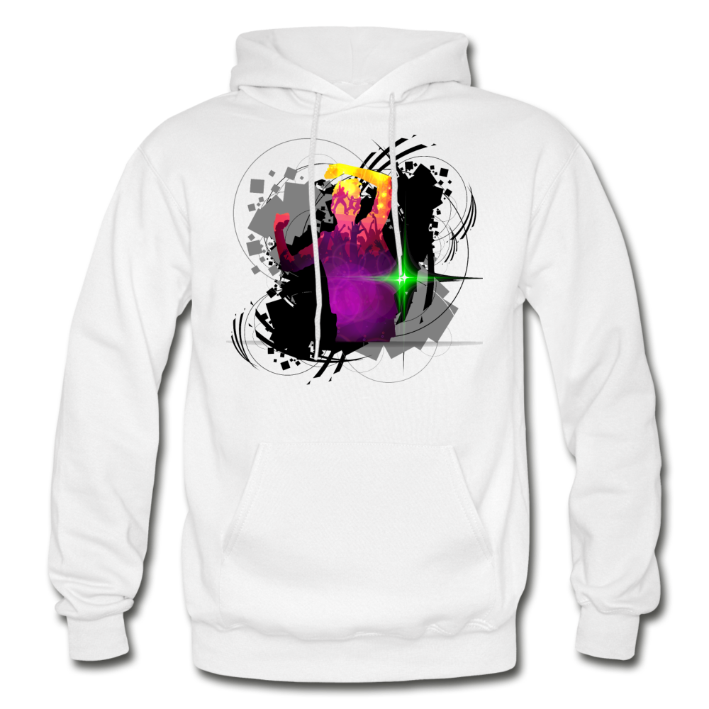 Abstract Dancer Hoodie - white