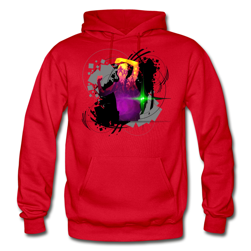 Abstract Dancer Hoodie - red
