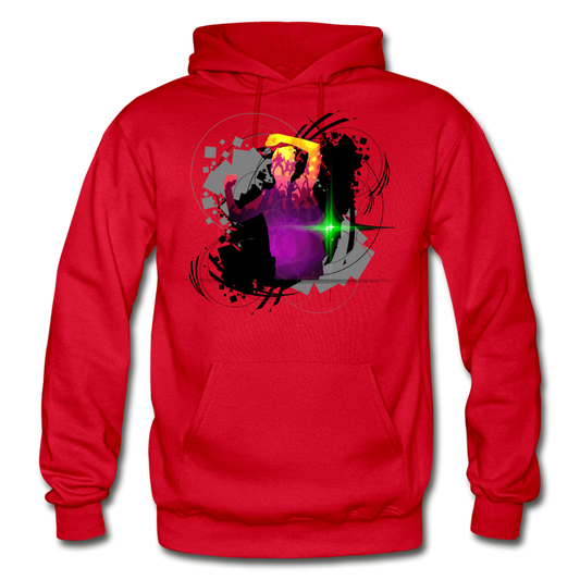 Abstract Dancer Hoodie - red