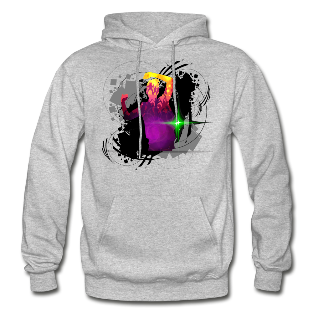 Abstract Dancer Hoodie - heather gray