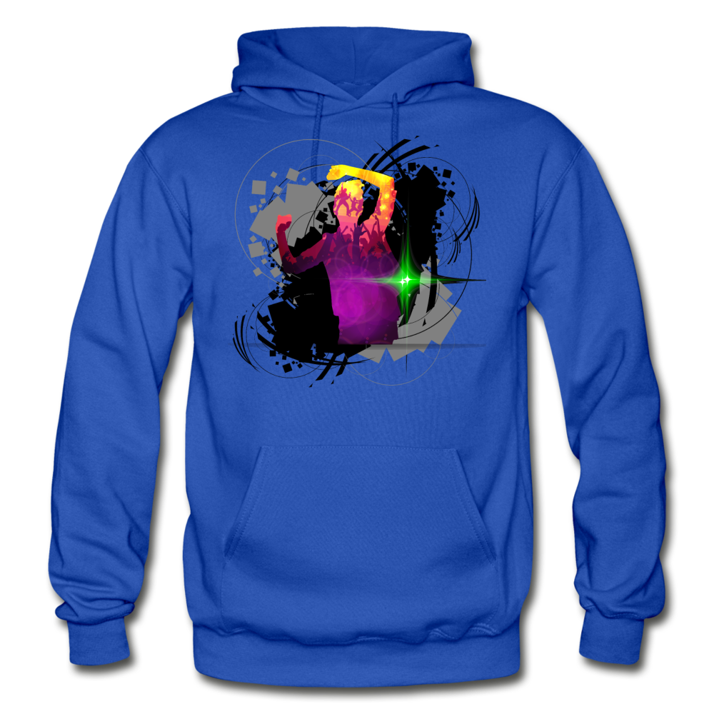 Abstract Dancer Hoodie - royal blue