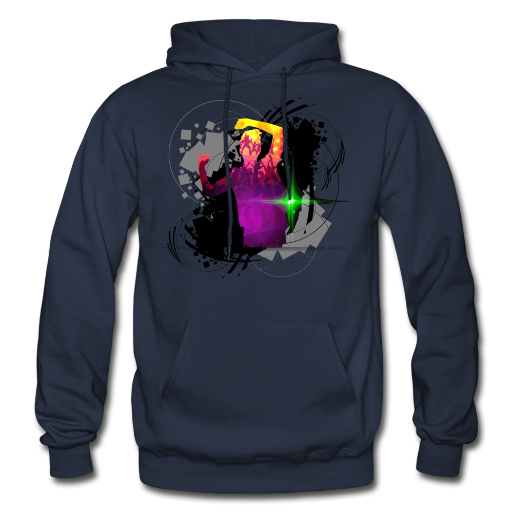 Abstract Dancer Hoodie - navy