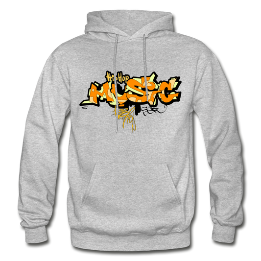 Hip Hop Music Hoodie - heather gray
