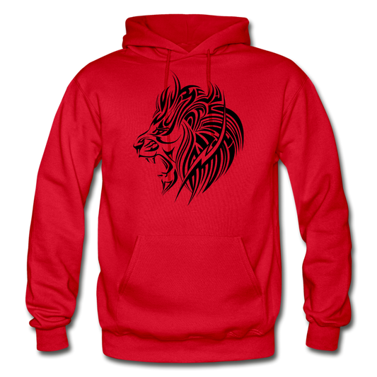 Tribal Maori Lion Hoodie - red