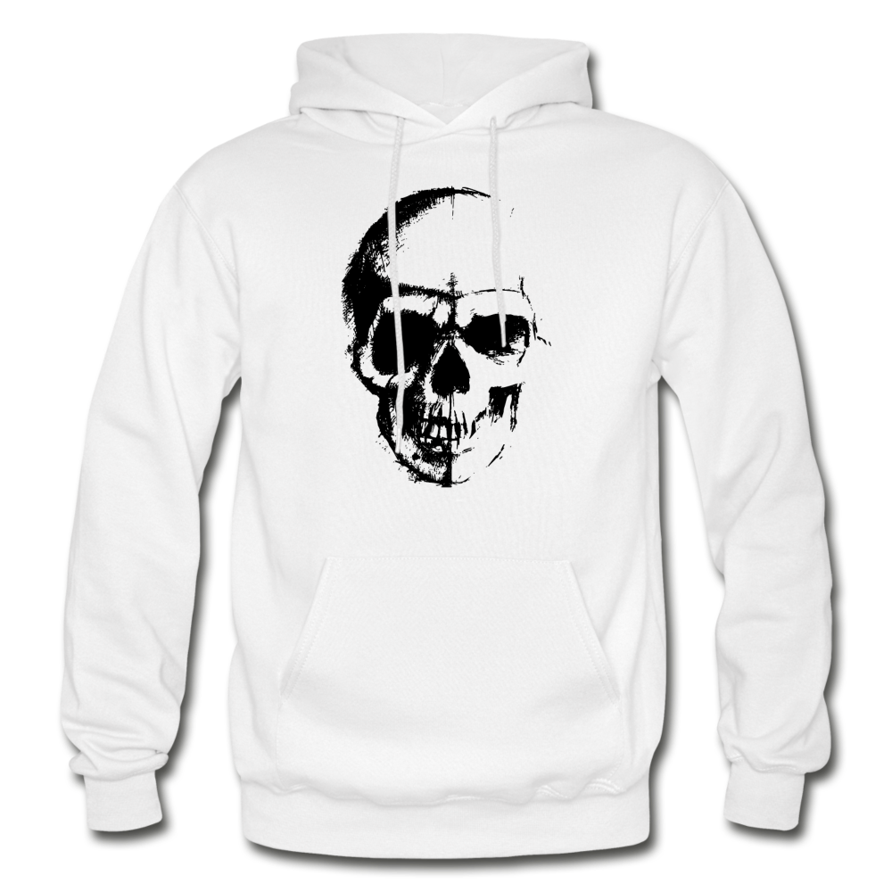 Abstract Skull Hoodie - white