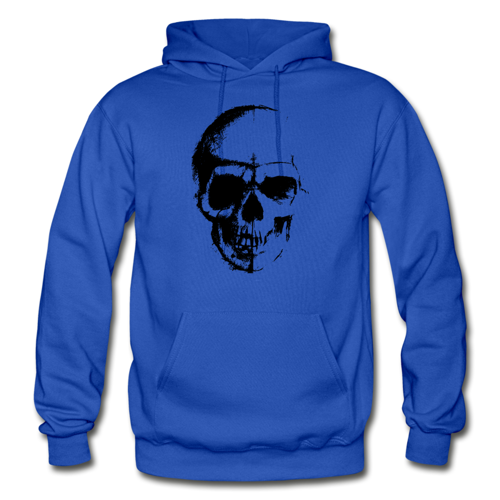 Abstract Skull Hoodie - royal blue