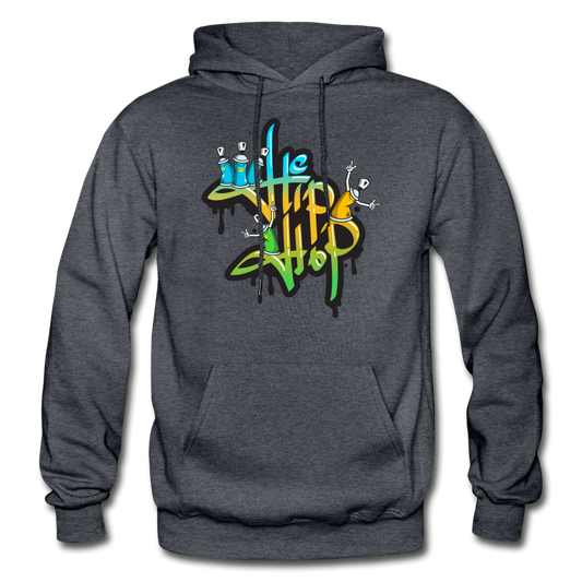 Hip Hop Graffiti Hoodie - charcoal gray