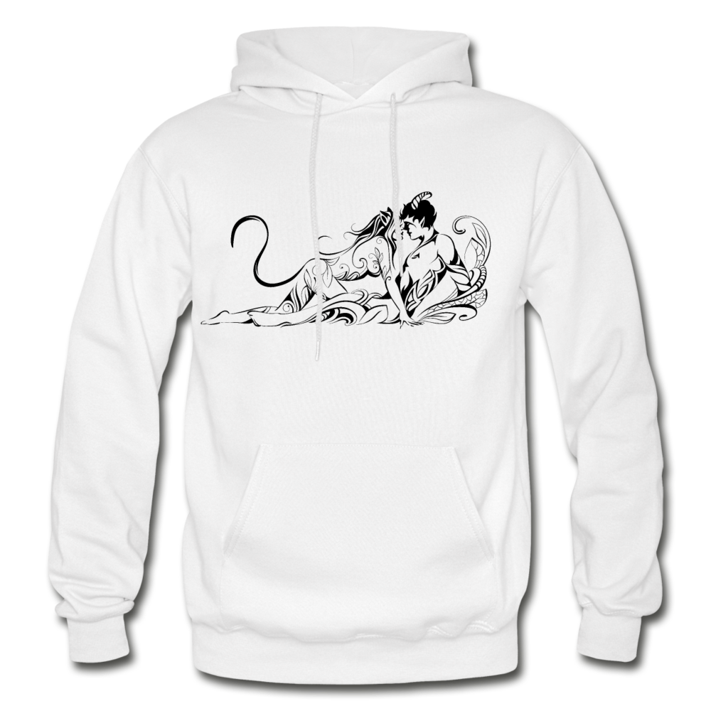 Tribal Maori Lovers Hoodie - white