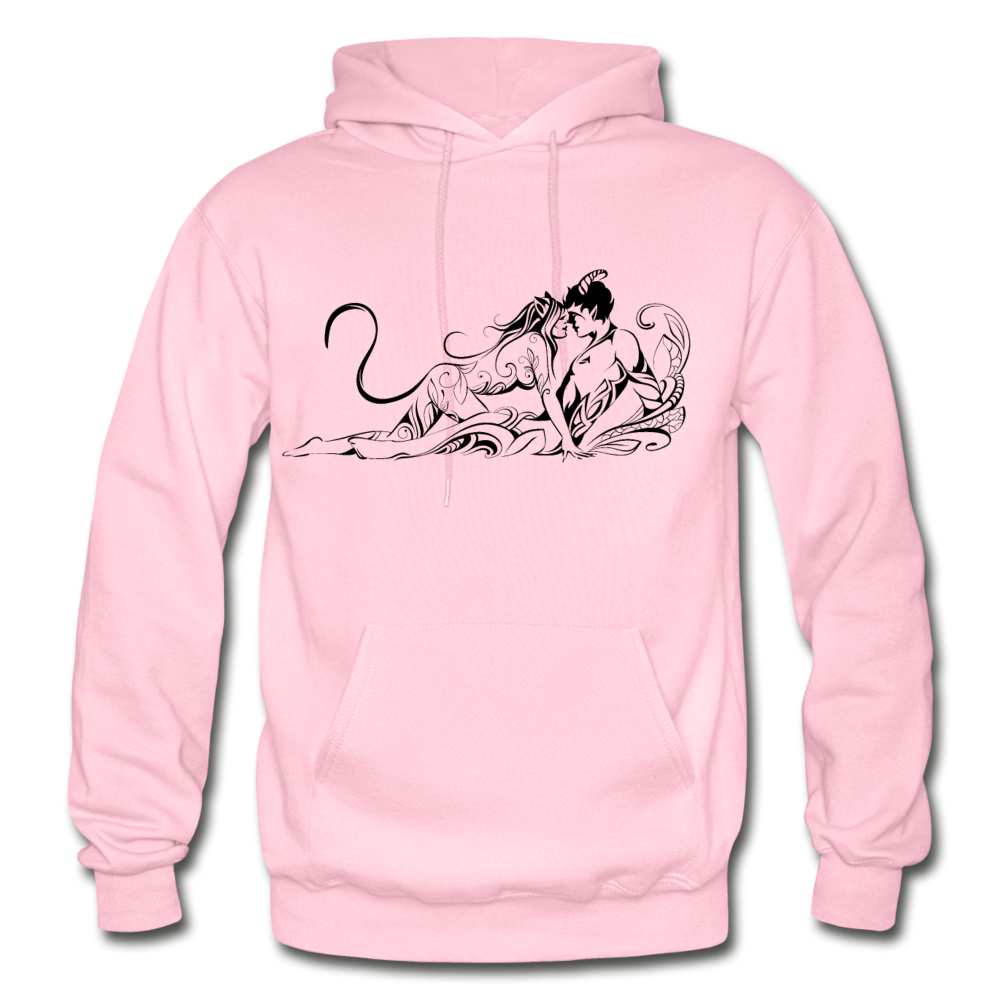 Tribal Maori Lovers Hoodie - light pink
