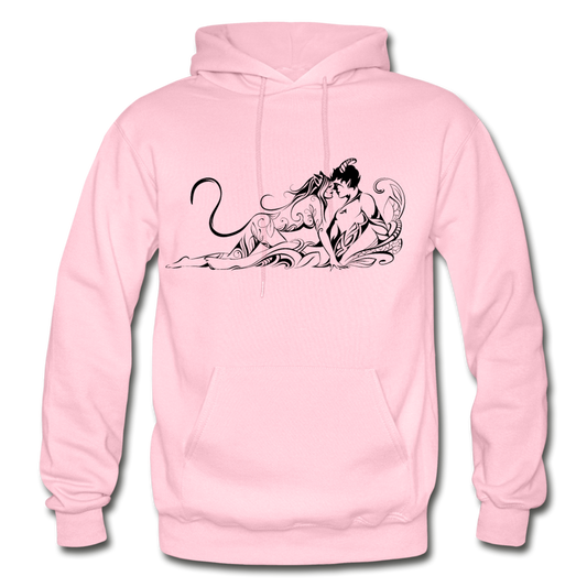 Tribal Maori Lovers Hoodie - light pink