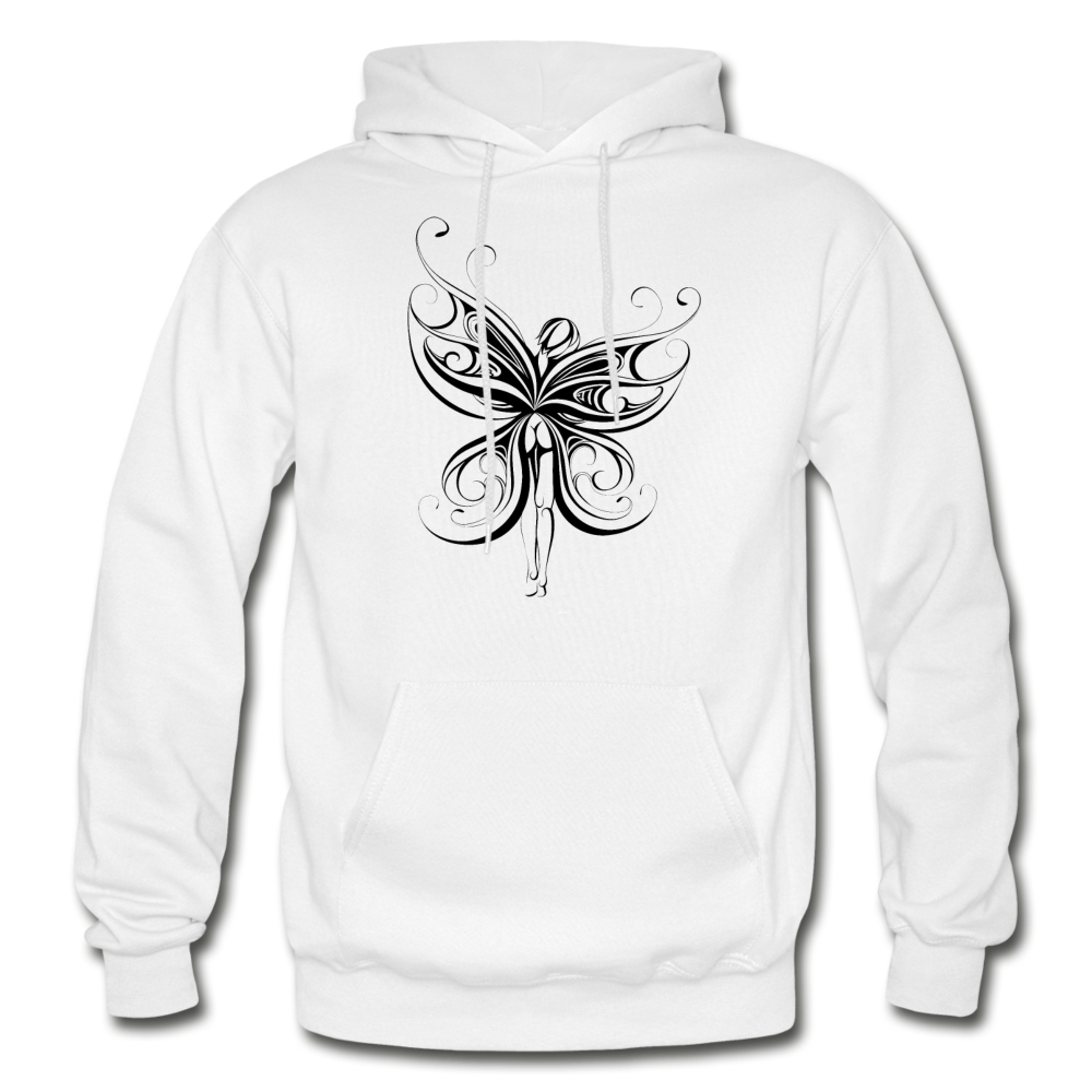 Tribal Maori Fairy Hoodie - white