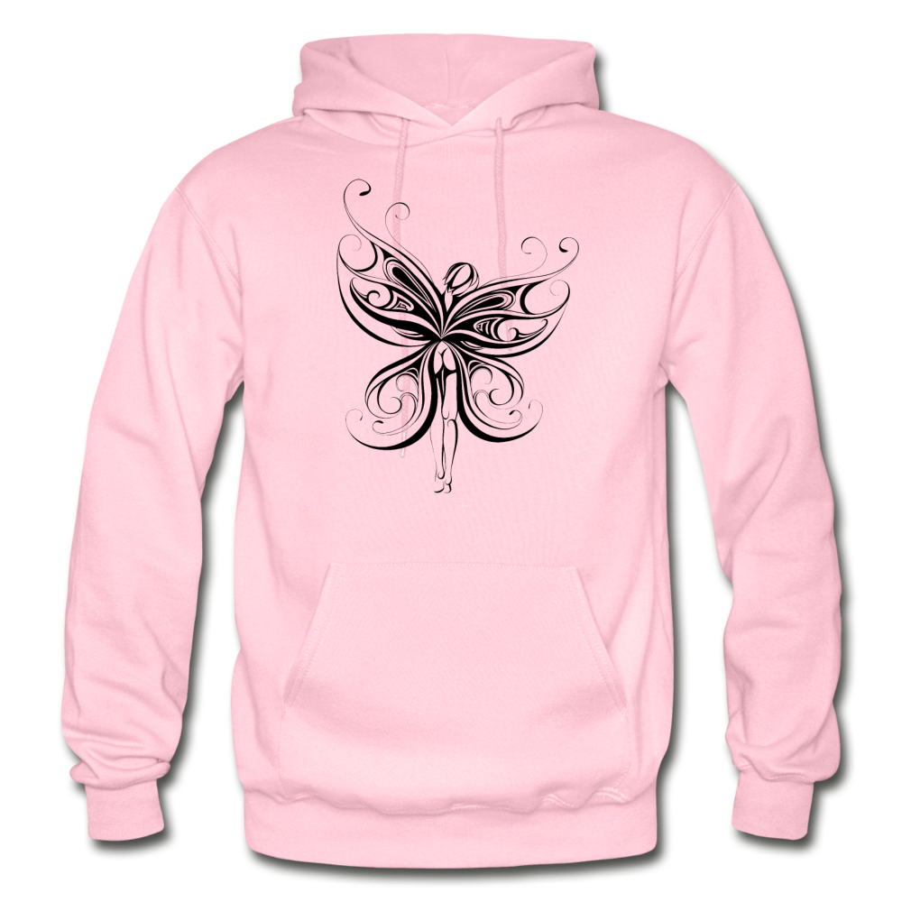 Tribal Maori Fairy Hoodie - light pink
