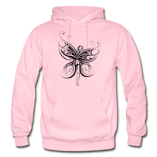 Tribal Maori Fairy Hoodie - light pink