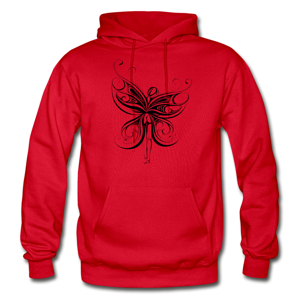 Tribal Maori Fairy Hoodie - red
