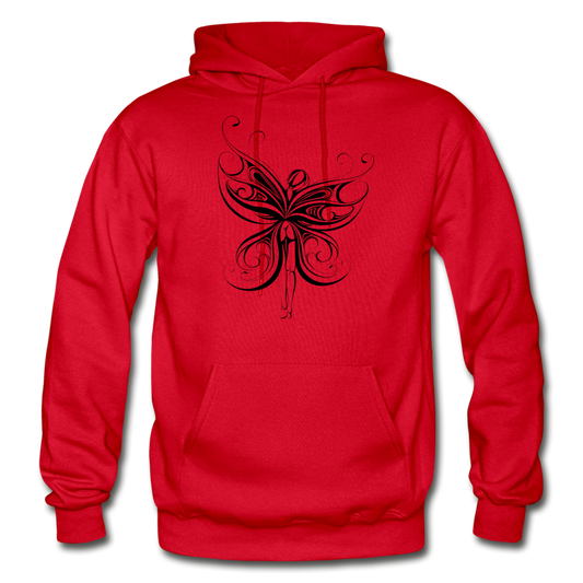 Tribal Maori Fairy Hoodie - red