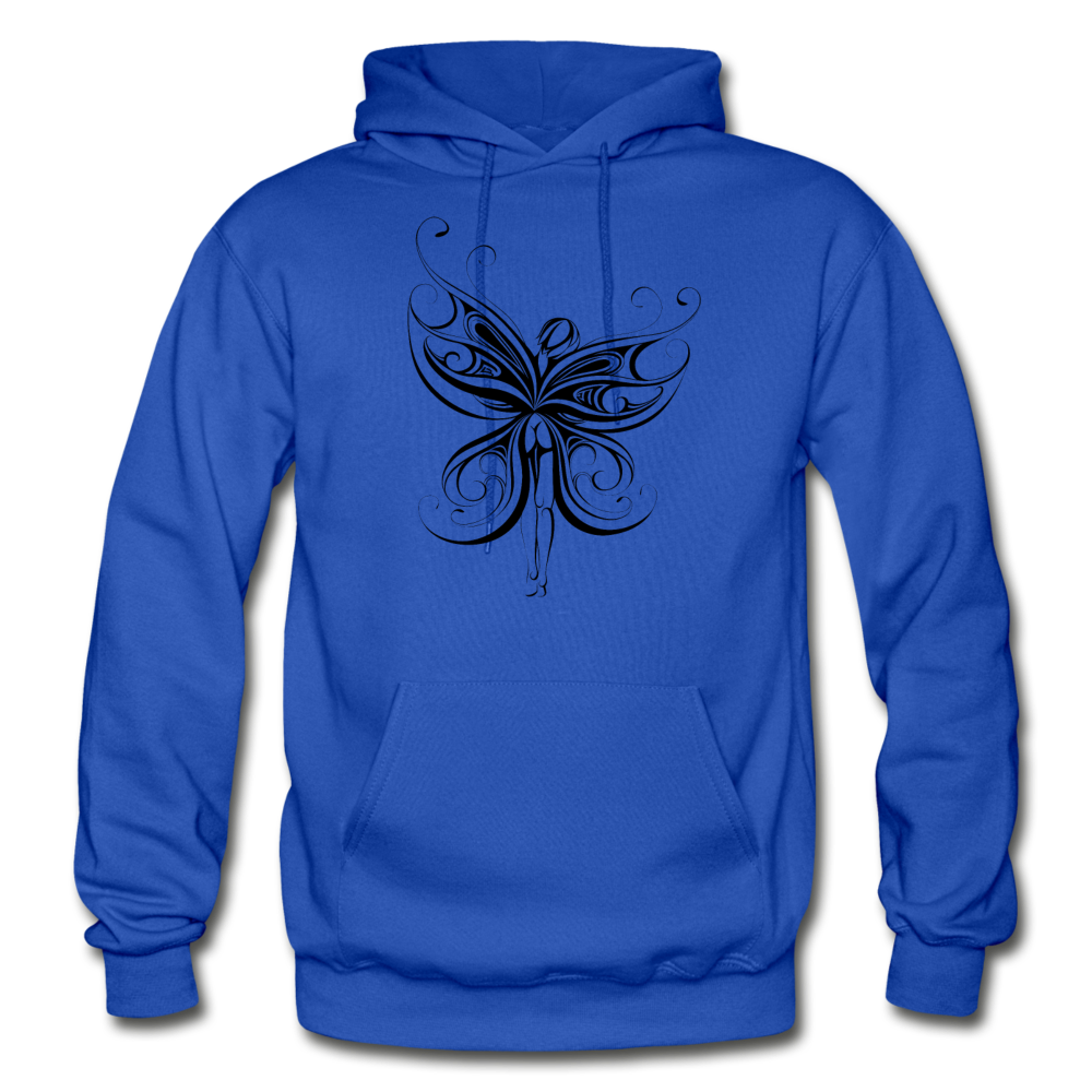 Tribal Maori Fairy Hoodie - royal blue
