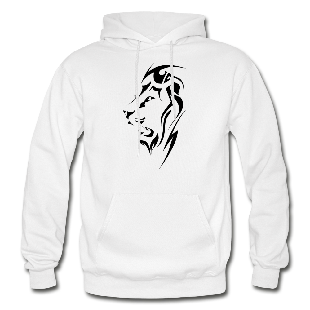Tribal Maori Lion Hoodie - white