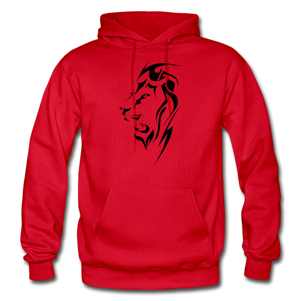Tribal Maori Lion Hoodie - red