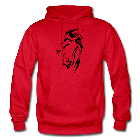 Tribal Maori Lion Hoodie - red