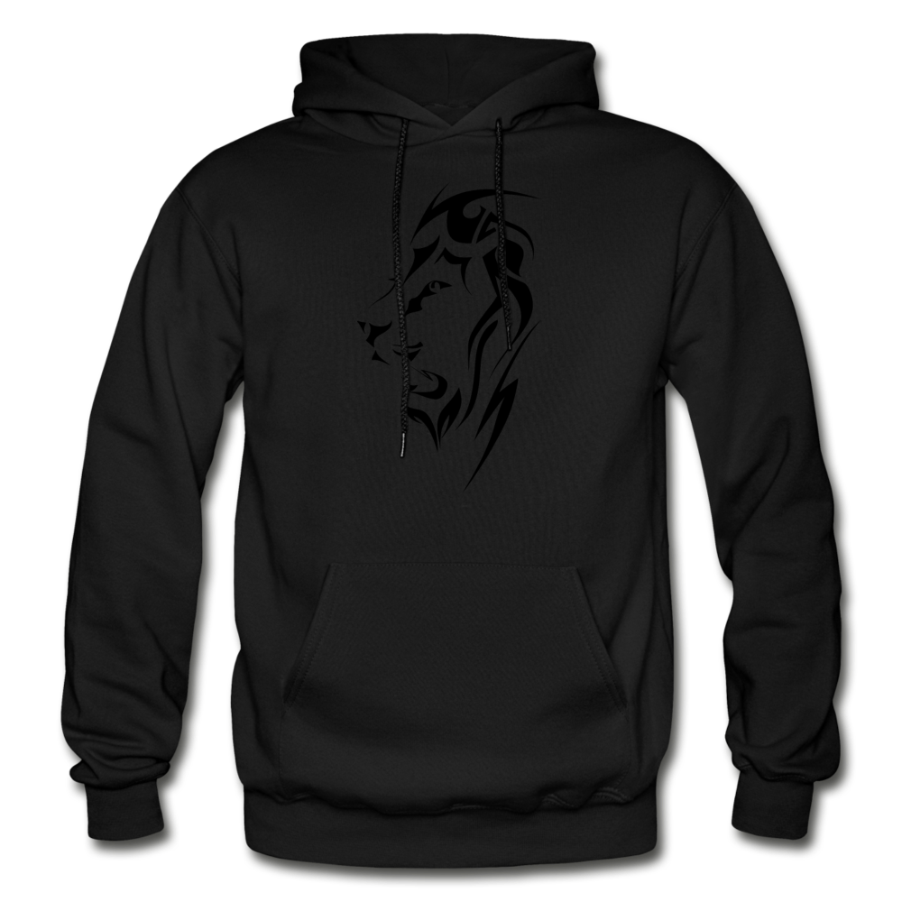 Tribal Maori Lion Hoodie - black