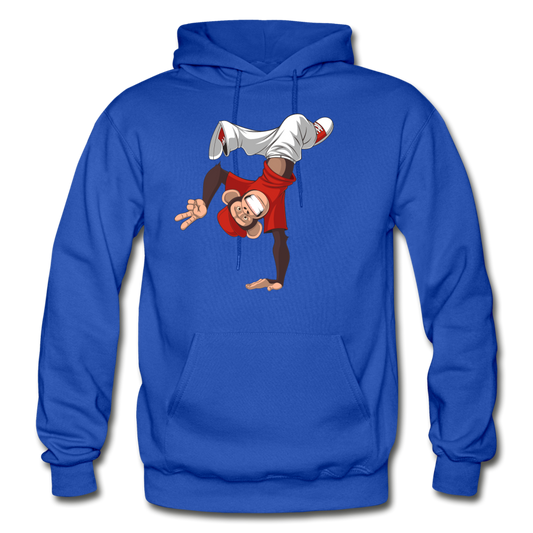 Hand Stand Monkey Hoodie - royal blue