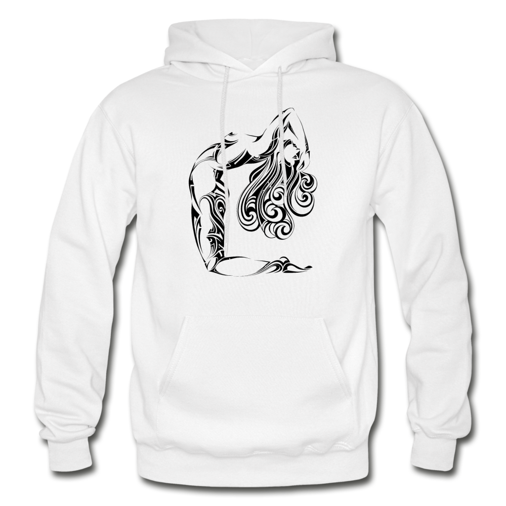 Tribal Maori Girl Hoodie - white