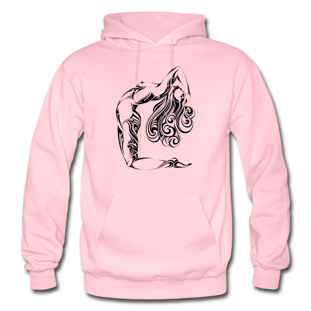 Tribal Maori Girl Hoodie - light pink