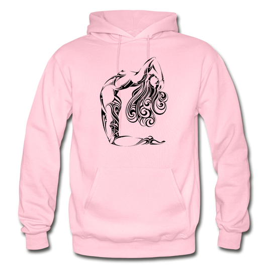 Tribal Maori Girl Hoodie - light pink
