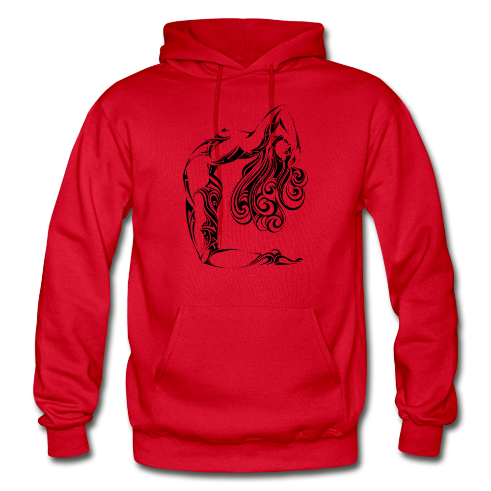 Tribal Maori Girl Hoodie - red