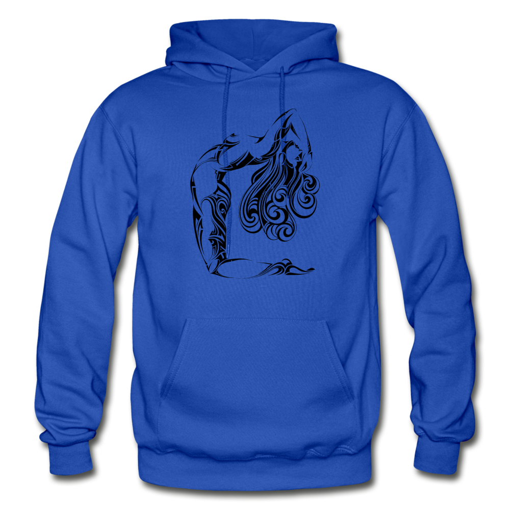 Tribal Maori Girl Hoodie - royal blue