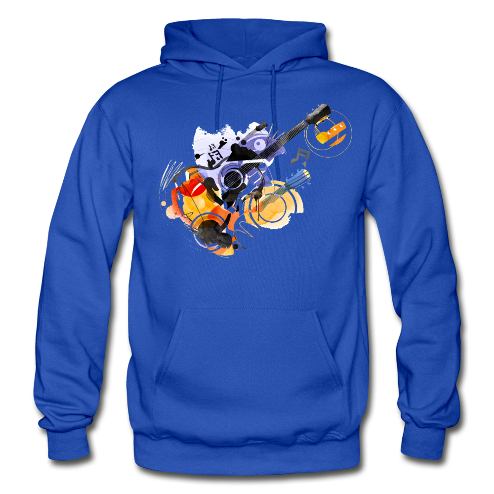 Abstract Guitar Hoodie - royal blue