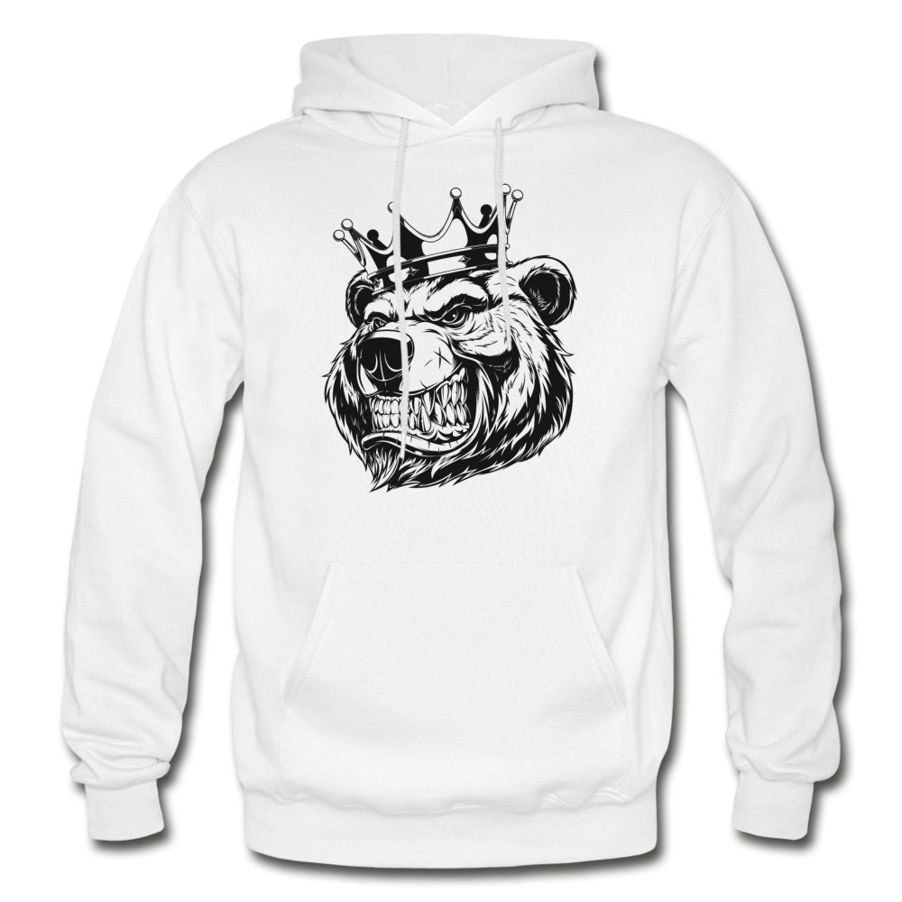 Bear Crown Hoodie - white