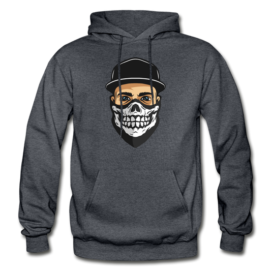 Skull Mask Hoodie - charcoal gray