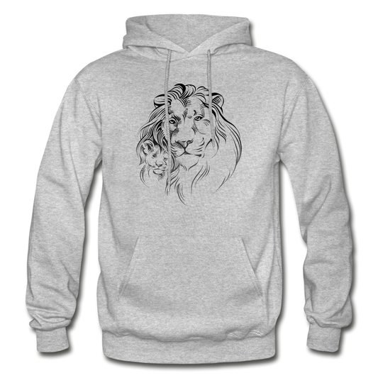 Lion Cub Hoodie - heather gray